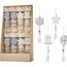 Набор HOUSE OF SEASONS, 96 шт. пластиковых сосулек, 6,5х19 см, белая/серебро 83301