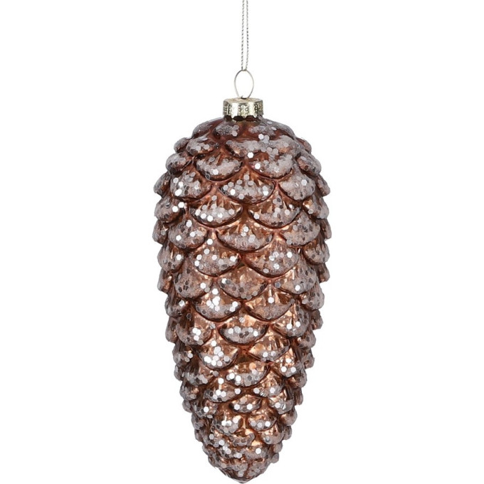 Подвеска шишка HOUSE OF SEASONS, коричневая, 15*6,5 см 84805